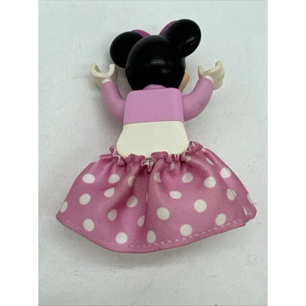 Lego Duplo Minnie Mouse Figure PINK with PINK POLKA DOT SKIRT